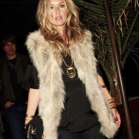 Rachel Zoe Faux Fur Vest size M - Picture 2 of 16